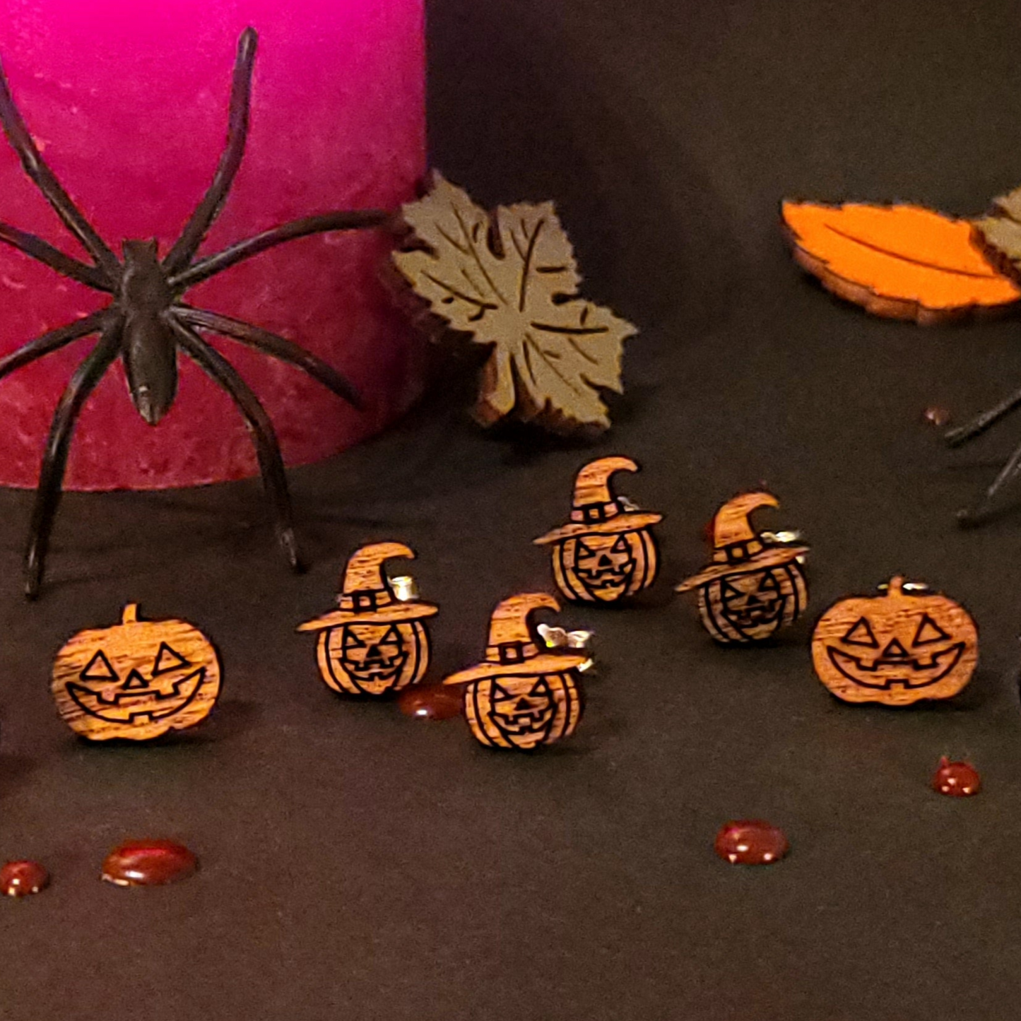 Wooden Halloween Kürbis